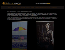 Tablet Screenshot of easypullupbanners.com.au